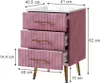 Nachtkastje Vicco Velia Roze 41 x 62 cm met 3 lades, Model Productafbeelding-voorbeeld 3