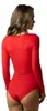 Alkato Damen Langarm Body Baumwolle Bodysuit mit Produktbild-Vorschau 3
