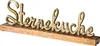 Sterneküche Schriftzug L40cm Metall Gold Mango Holz Produktbild-Vorschau 1