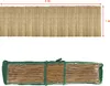 A natural reed fence is shown unrolled and then rolled up for storage. Náhľad obrázku produktu