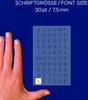 Avery Zweckform® 3727 3721 Štítky na písmena - A-Z, 7,5 mm, Náhled obrázku produktu 4