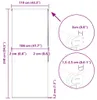 vidaXL Douchegordijn, 110x240 cm, stofbreedte 106 cm Productafbeelding-voorbeeld 7