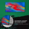 Wandbild Leinwand Bilder Wanduhr Geräuschlos 60x30 Malerei Produktbild-Vorschau 5