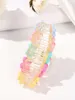 Farebná boho spona do vlasov, pastelové kvety, veľká spona Náhľad obrázku produktu 5
