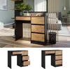 Coiffeuse Vicco Sherry Anthracite/chêne doré 90x75cm sans Voir les images du produit 2