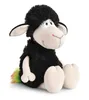 A stuffed sheep toy sitting on a white background. Produktbild-Vorschau