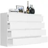 Nowoczesna Komoda 140Cm Szafka 8 Szuflad Biała R-140-S8 Podgląd zdjęcia produktu 7