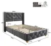 Flieks Polsterbett 90x190cm Jugendbett mit Lattenrost, Produktbild-Vorschau 4