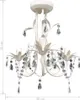 vidaXL Plafonnier en cristal Lustre 2 pcs. Blanc élégant Voir les images du produit 5