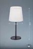 Tischlampe - Schwarz - Weiß - Metall - Stoff - H 30 cm Produktbild-Vorschau 7