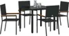 vidaXL Garten Essgruppe 5 stk. Schwarz Poly-Rattan Produktbild-Vorschau 1