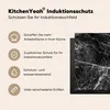 KitchenYeah© Herdabdeckplatte Marmor - Stein - Schwarz , Produktbild-Vorschau 6