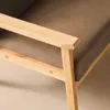 sweeek - Skandinavischer Sessel aus Holz und Cord - Taupe Produktbild-Vorschau 4