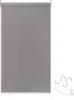 A gray roller blind is shown against a white background, with some accessories on the right side. Náhled obrázku produktu