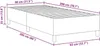 vidaXL Letto a piattaforma blu 80 x 200 cm Tessuto in Anteprima dell’immagine prodotto 7