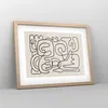 Gerahmtes Poster - Rahmen in heller Eiche - Linien Figuren Produktbild-Vorschau 8