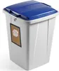 DURABLE Odpadkový koš DURABIN® 90L ?tvercový, šedá, Náhled obrázku produktu 4
