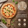 hausleben Pizzabrett 33 cm Bambus 4er Set – Rundes Produktbild-Vorschau 7