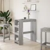 A bar table with shelves and a bar stool in a room setting. Produktbild-Vorschau