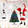 COSTWAY Albero di Natale artificiale 150 cm con 250 luci Anteprima dell’immagine prodotto 3