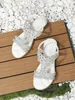 ASKSA Damen Glitzer Sandalen Sommer, Strass Sandalen Produktbild-Vorschau 5