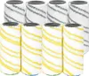 A collection of cleaning roller brushes with yellow and gray stripes. Náhled obrázku produktu