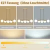 ZMH Pendelleuchte Esstisch Glas Hängeleuchte Gold  Produktbild-Vorschau 2