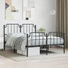 The Living Store Bettgestell mit Kopf- und Fußteil Metall Produktbild-Vorschau 2