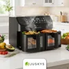Juskys Heißluftfritteuse 9 L - 2 Kammern, Smart Finish, 9 Produktbild-Vorschau 7