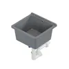 A gray sink basin with white plumbing attached, shown against a white background. Anteprima dell’immagine prodotto