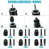 4 Gänge Akku Nietmutternzange mit 2×4Ah & 6 Dornen M4-M12, Produktbild-Vorschau 7