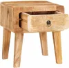 vidaXL Bijzettafeltje bruin, 40 x 32 x 46 cm, massief Productafbeelding-voorbeeld 3