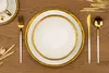 ComeHomely Tellerset 4 Persone Oro Bianco Esteller Anteprima dell’immagine prodotto 3