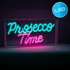 Näve Leuchten LED Schriftleuchte "PROSECCO TIME" Schild mit Produktbild-Vorschau 2