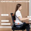 HOMCOM Bürostuhl Besucherstuhl mit Armlehne Lendenstütze Produktbild-Vorschau 4