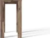A close-up view of a rustic wooden bar table frame against a white background. Produktbild-Vorschau