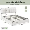 INONEFT Stauraumbett 140x200 cm mit LED, Boxspringbett Produktbild-Vorschau 10
