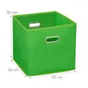 Set da 2 contenitori Relaxdays, cestini da scaffale senza Anteprima dell’immagine prodotto 4