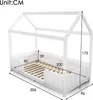 MODFU Lit Enfant 90x200 cm - Lit Cabane avec Barrières de Voir les images du produit 4