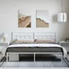 vidaXL Detská posteľ s čelom kovová biela 183x213 cm Náhľad obrázku produktu 3