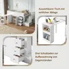 MODFU Lit Mezzanine Enfant 90×200 cm avec Bureau Intégré et Voir les images du produit 6