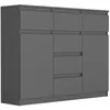 Kommode - Anthrazit - 120 x 40 x 98 cm - Modern S-62D Produktbild-Vorschau 1