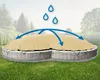 AirDeluxe® Aufblasbare achtform Poolabdeckung (Beige Produktbild-Vorschau 3
