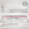 Plafonnier LED ultra-plat Ø42cm 22W 3000lm, dimmable 3 Voir les images du produit 5
