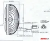 KOSO Thunderbolt LED Scheinwerfer 170 mm Podgląd zdjęcia produktu 4