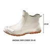 Regenstiefel Outdoor Rutschfeste Regenschuhe Schwarz Größe: Produktbild-Vorschau 2