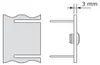 Türklingel Kleeblatt in Grau Metallic Produktbild-Vorschau 3