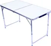 Multifunkční skládací stůl 120 x 60 cm se 4 židlemi - bílý Náhled obrázku produktu 8