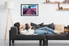Bild 60x40 MDF-Rahmen, Wandkunst Lavendelfeld Produktbild-Vorschau 2