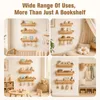 3er Set Wandregale Kinderzimmer aus Massivholz mit 4 Haken Podgląd zdjęcia produktu